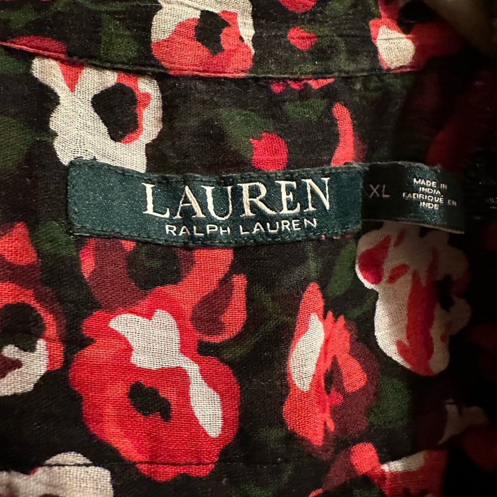 Ralph Lauren “LAUREN” Rose Button Down - XL